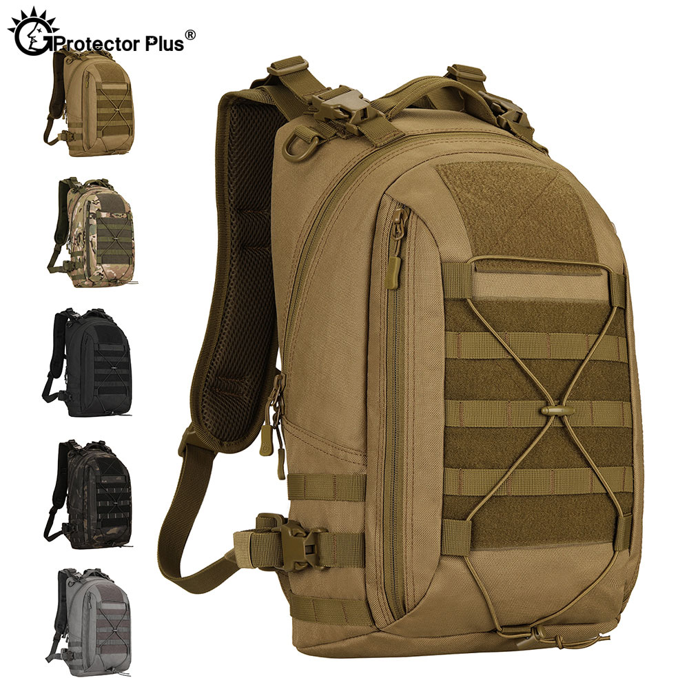 Cycling Commuter Backpack Waterproof - PROTECTOR PLUS 25L Men Tactical Backpack