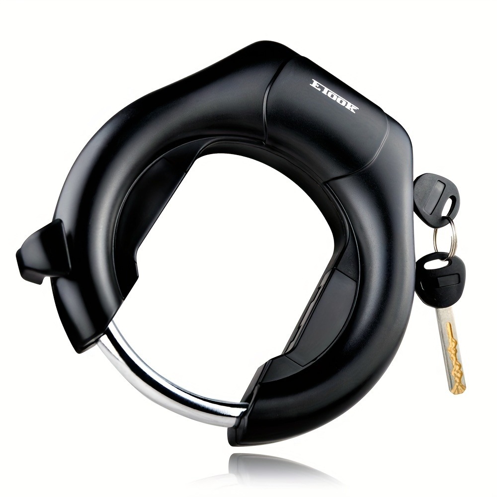 Commuter Bike Lock - Ring Bike Lock Heavy-Duty Retractable Rear
