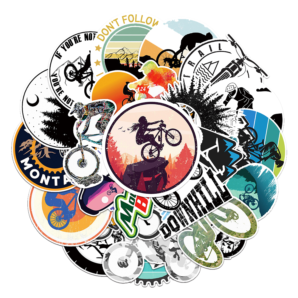 10/30/50pcs Cool Cartoon Bicyc - Cycling Journey recensione e prezzo