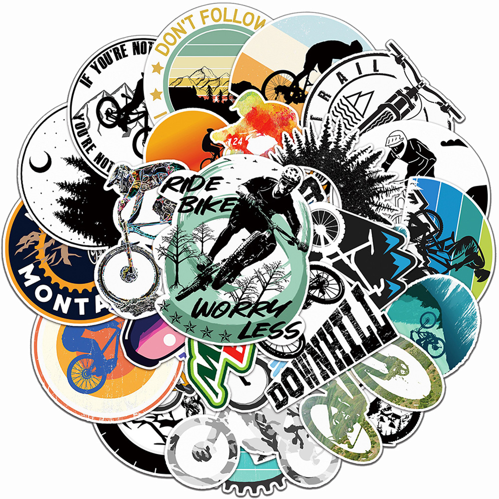 10/30/50pcs Cool Cartoon Bicyc - Cycling Journey recensione e prezzo