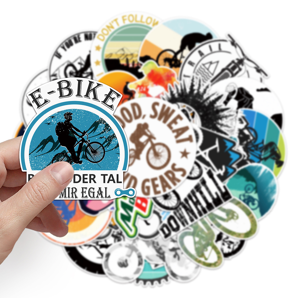 10/30/50pcs Cool Cartoon Bicyc - Cycling Journey recensione e prezzo