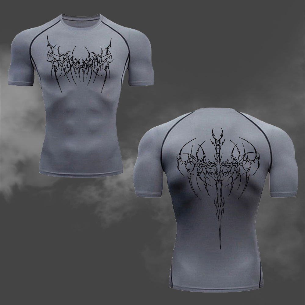 Men's Compression T-Shirt Goth - Cycling Commute Training recensione e prezzo