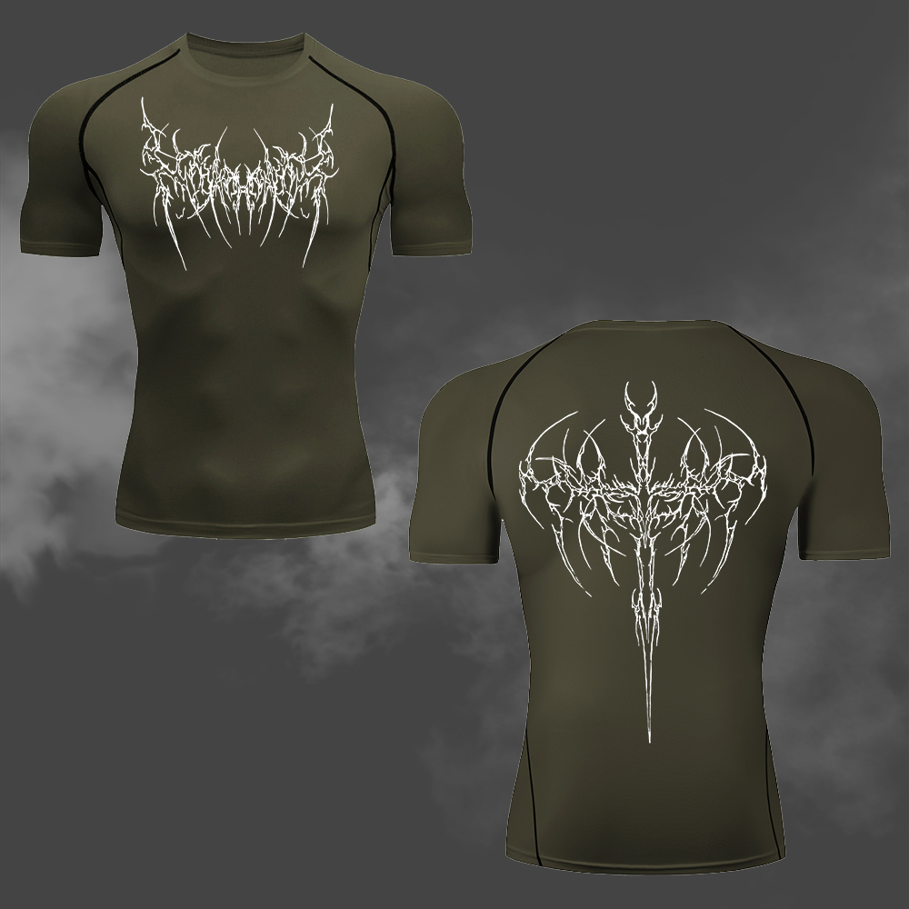 Men's Compression T-Shirt Goth - Cycling Commute Training recensione e prezzo