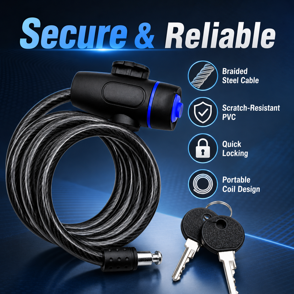 PINMOAP 1PC Universal Bike Loc - Commuter Bike Lock recensione e prezzo