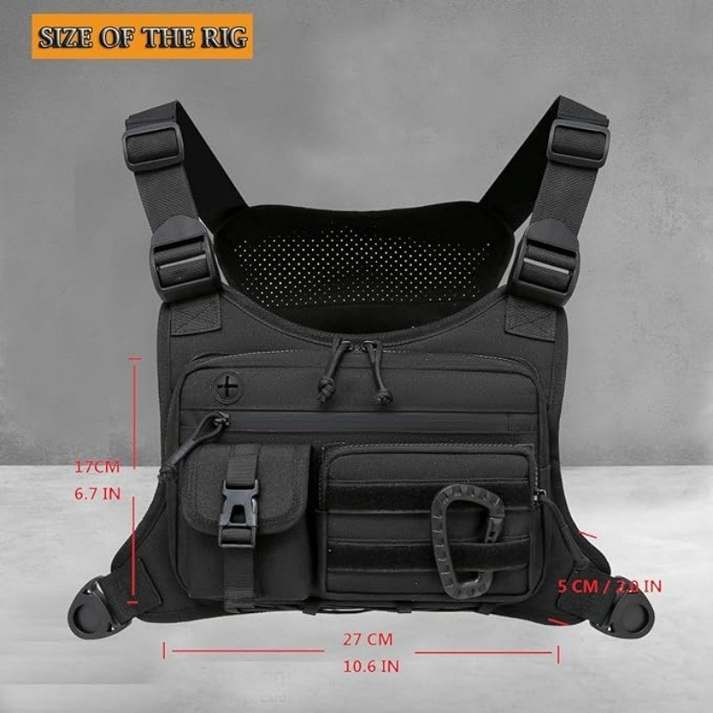 Tactical Chest Bag Men's Vest  - Cycling Commuter Backpack Waterproof recensione e prezzo
