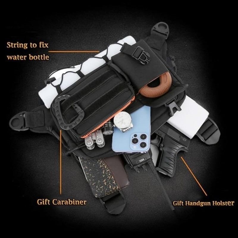 Tactical Chest Bag Men's Vest  - Cycling Commuter Backpack Waterproof recensione e prezzo
