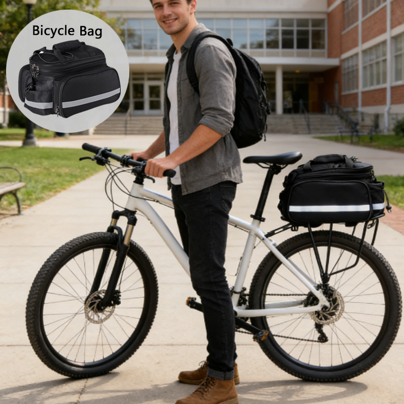 1pcs Bicycle Trunk Bag Bike Re - Waterproof Cycling Commute recensione e prezzo