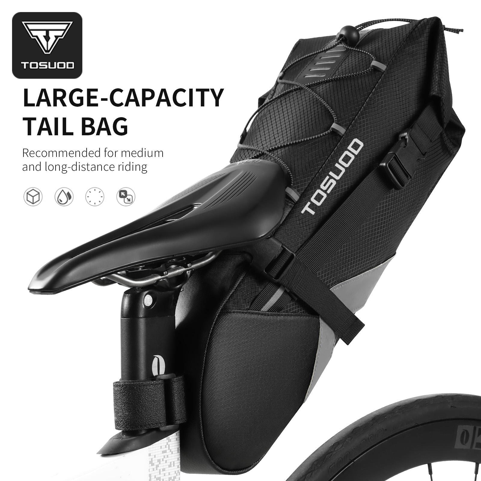 TOSUOD Bicycle Rear Bag 10L Ca - Cycling Journey recensione e prezzo