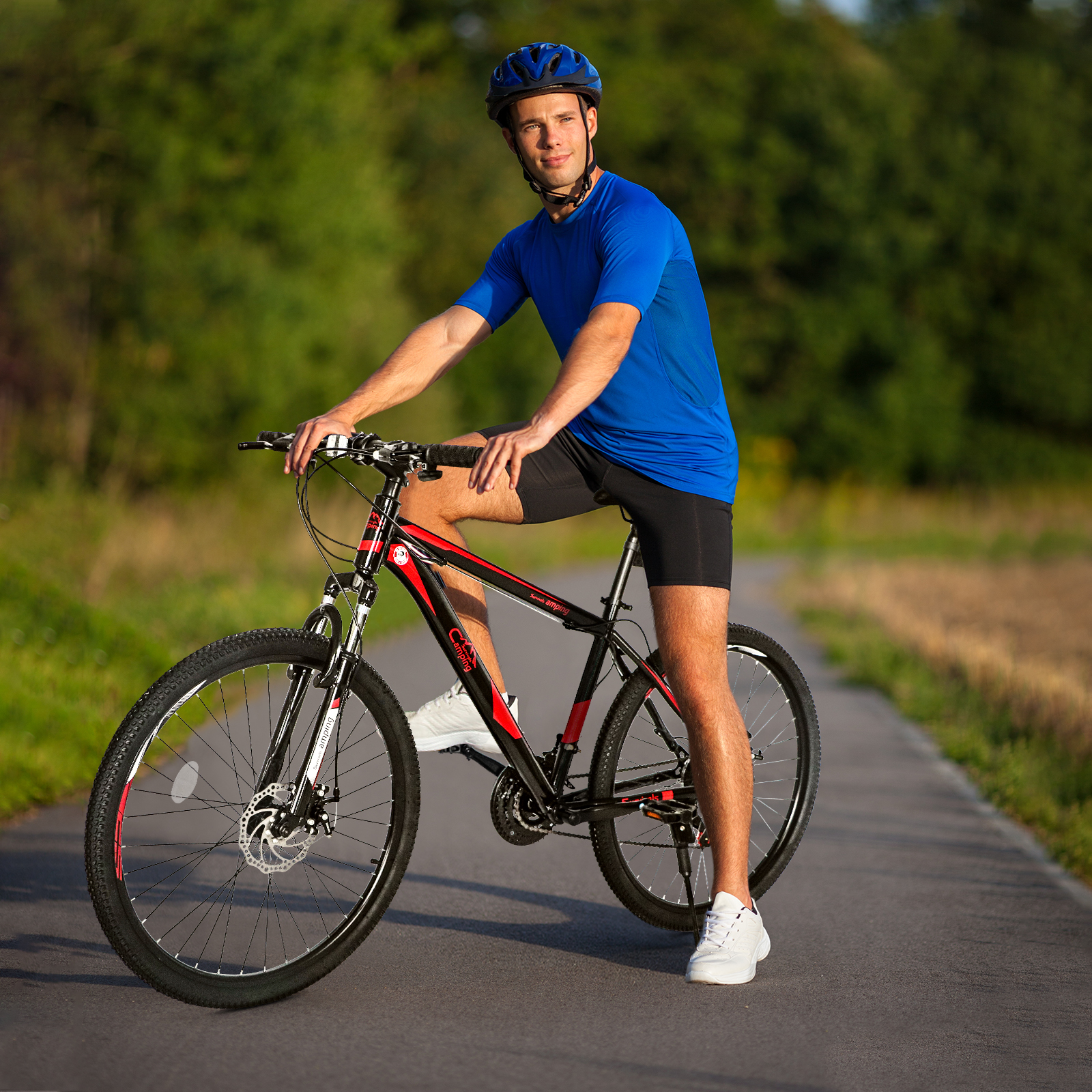 21 Speed Red Black Mountain Bi - Cycling Commute Speed recensione e prezzo