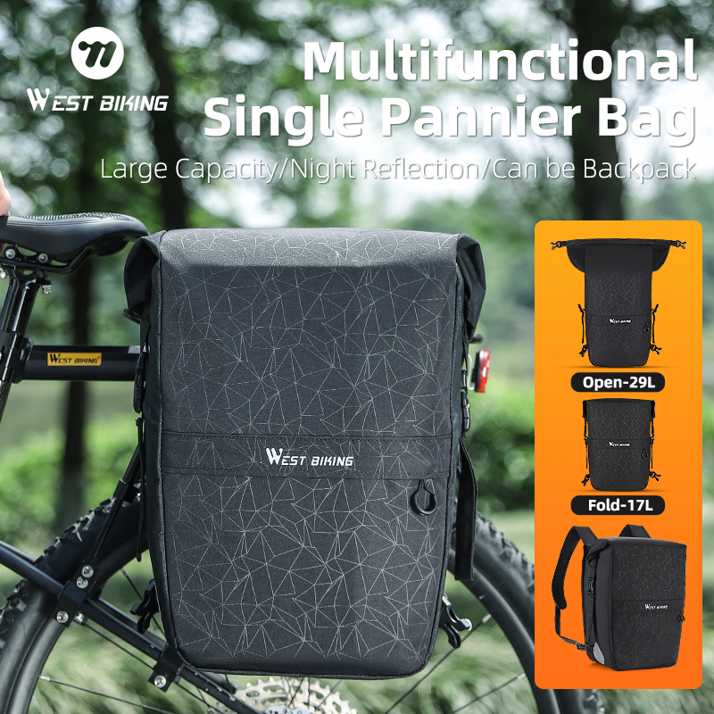WEST BIKING 17-29L Bicycle Pan - Waterproof Cycling Commute recensione e prezzo