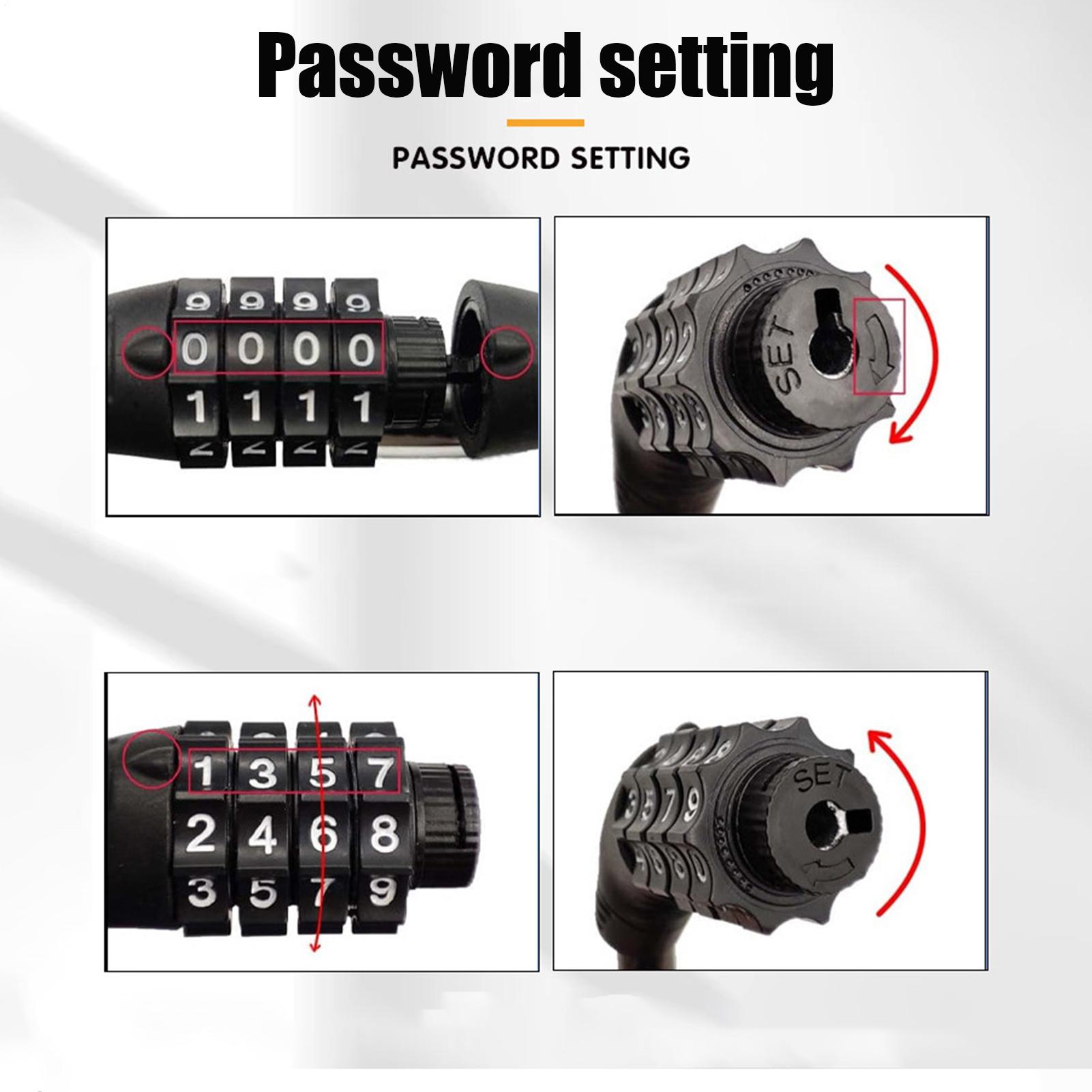Combination Bike Lock Heavy Du - Commuter Bike Lock recensione e prezzo