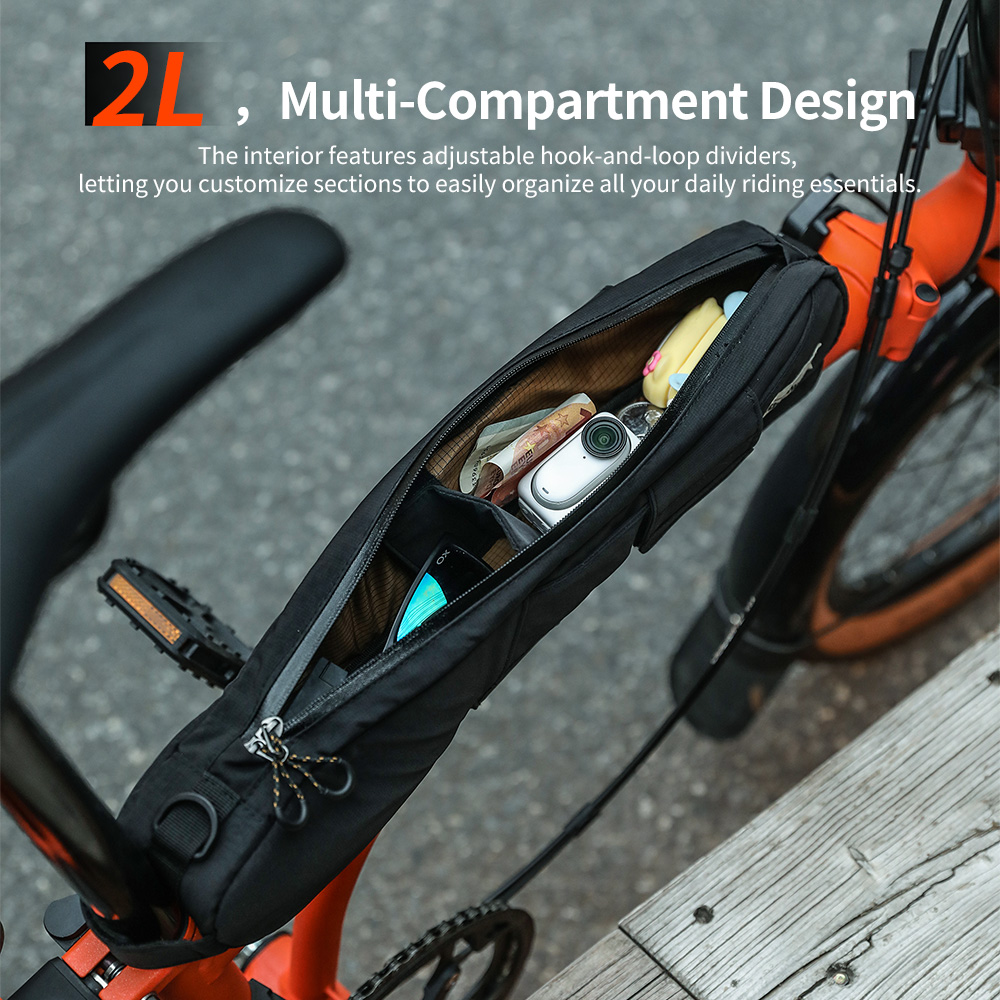 Rhinowalk Bicycle Top Tube Bag - Cycling Journey recensione e prezzo