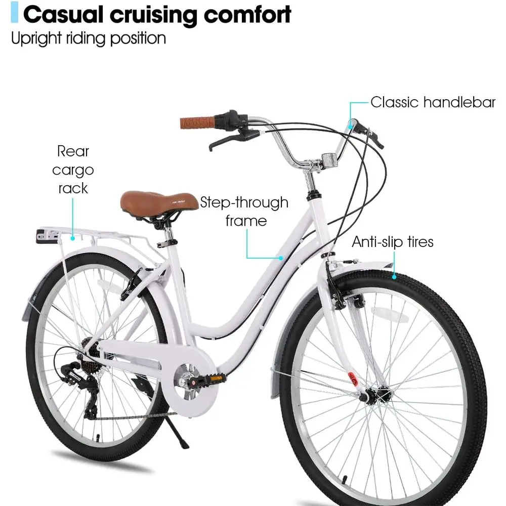 26 7-Speed Step-Through Cruise - Cycling Commute Speed recensione e prezzo