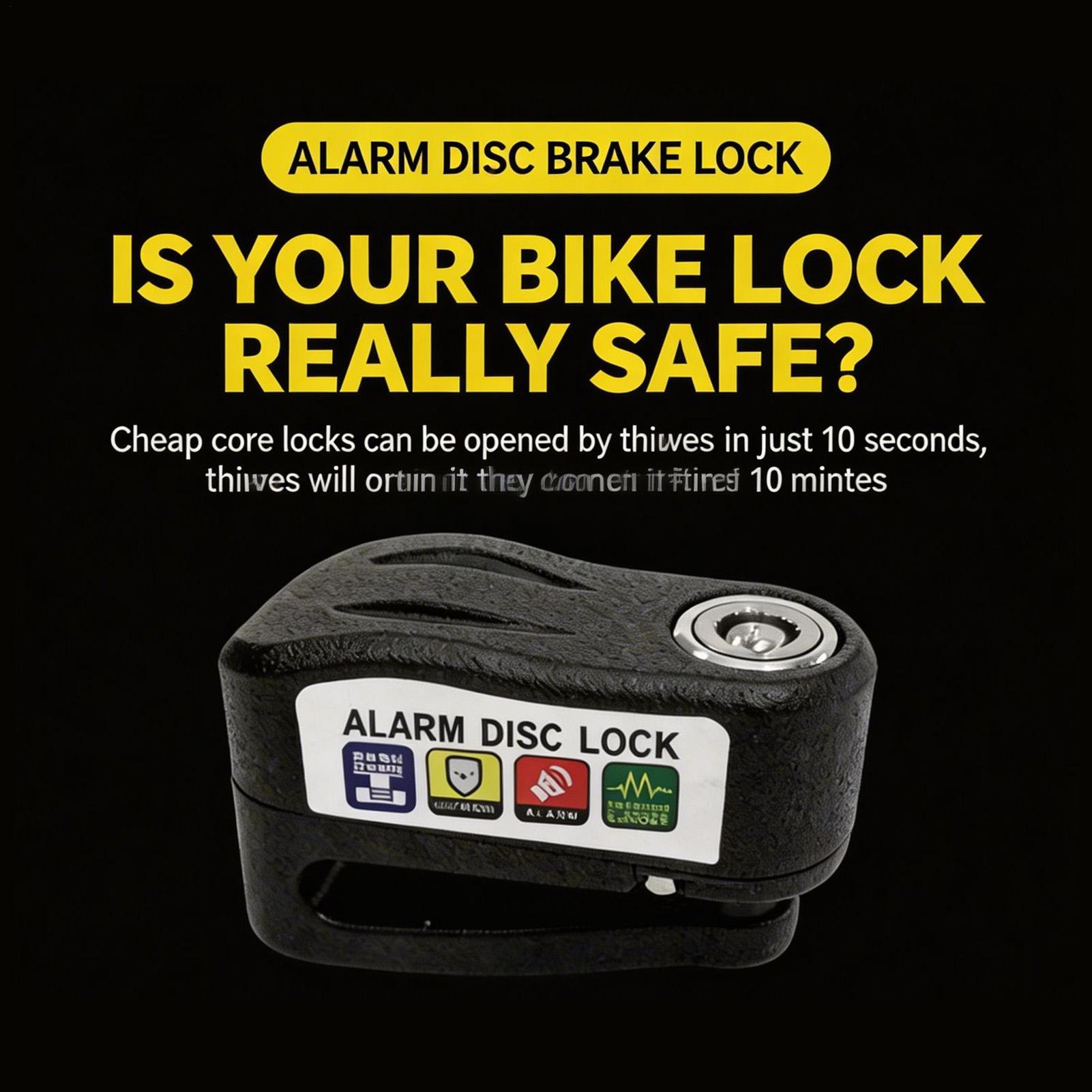 110db Alarm Disc Lock Waterpro - Commuter Bike Lock recensione e prezzo