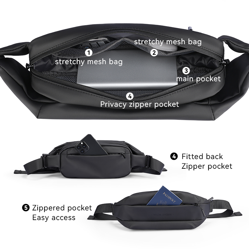 MARK RYDEN Multi-pocket Chest  - Waterproof Cycling Commute recensione e prezzo